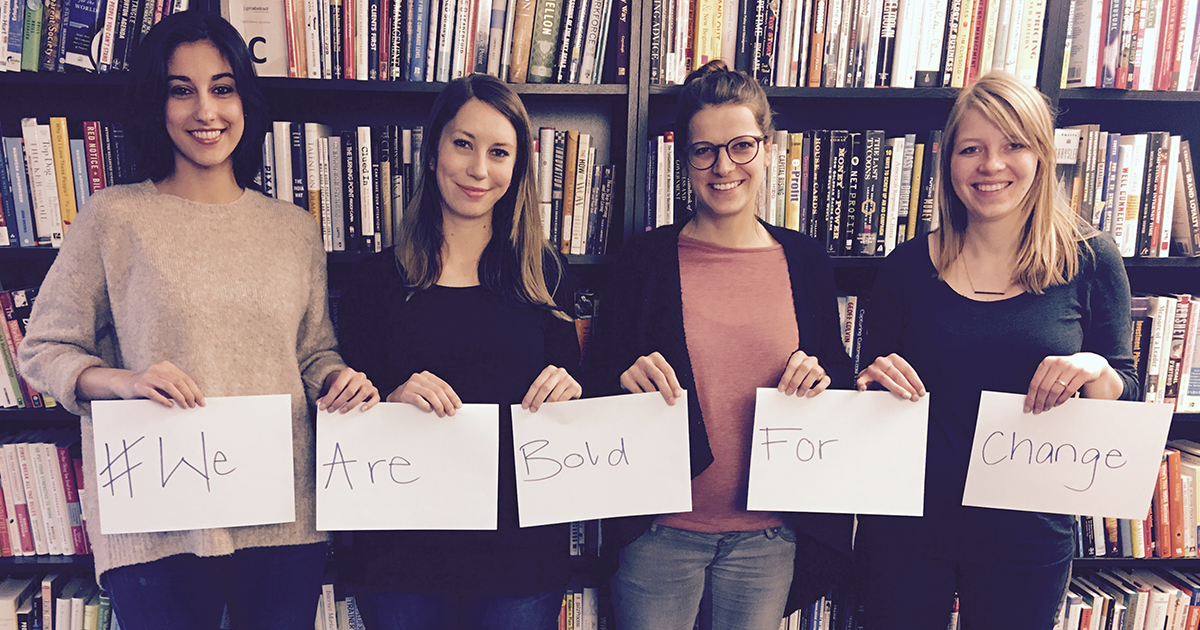 #BeBoldForChange in 2017