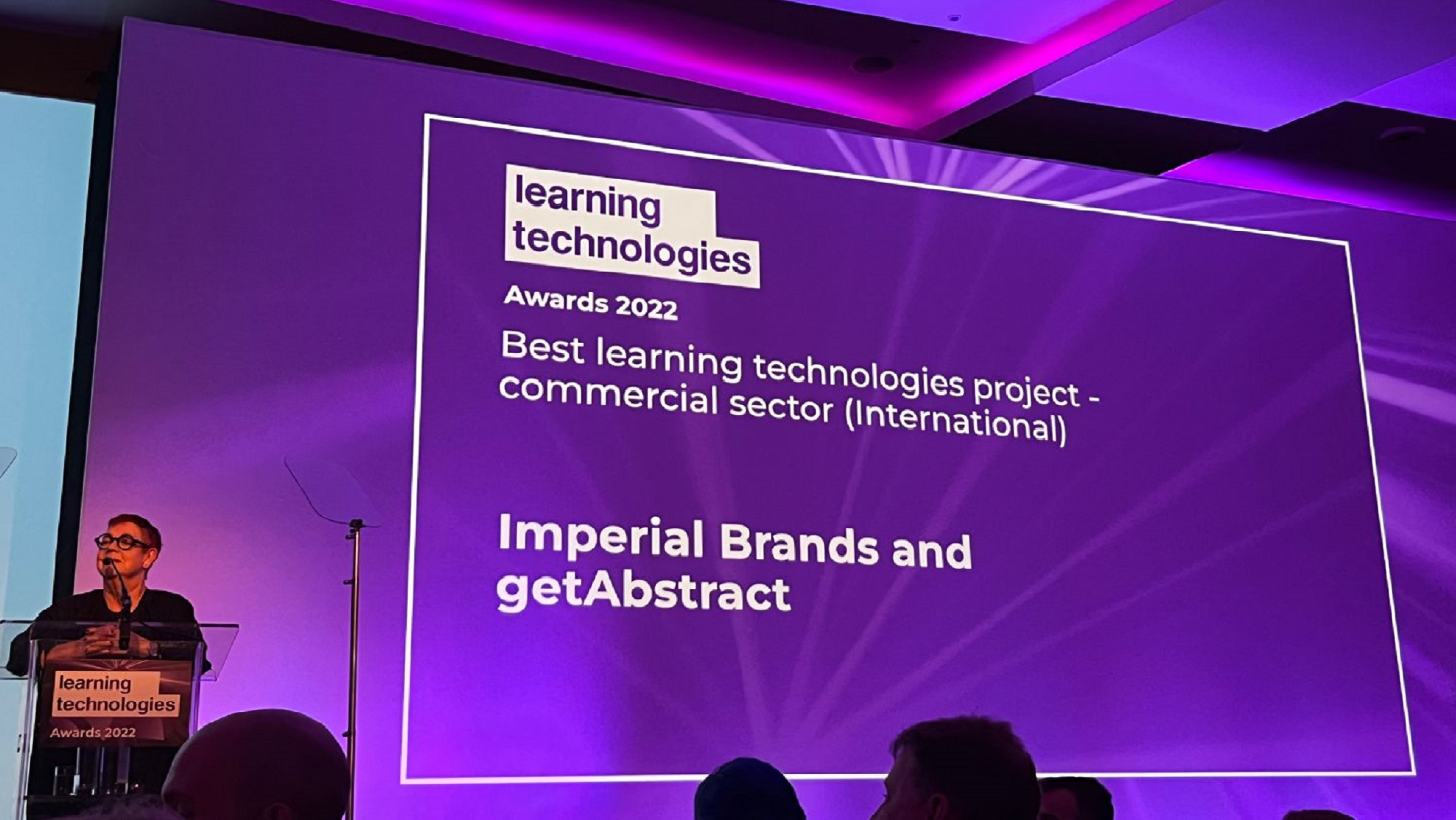 Learning Technologies Awards 2022: Shortlist Nomination for Imperial Brands & getAbstract