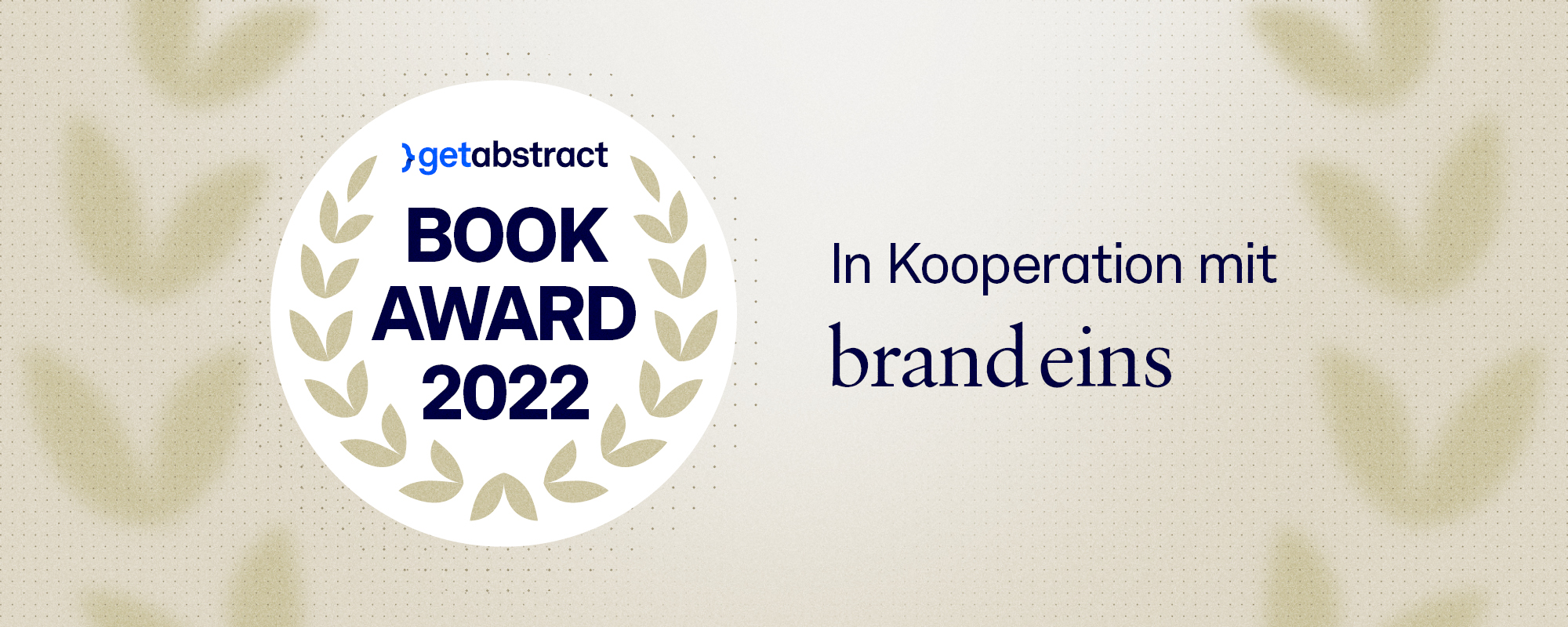 „Fehler Eins“ und „A Decent Meal“ gewinnen den getAbstract International Book Award 2022